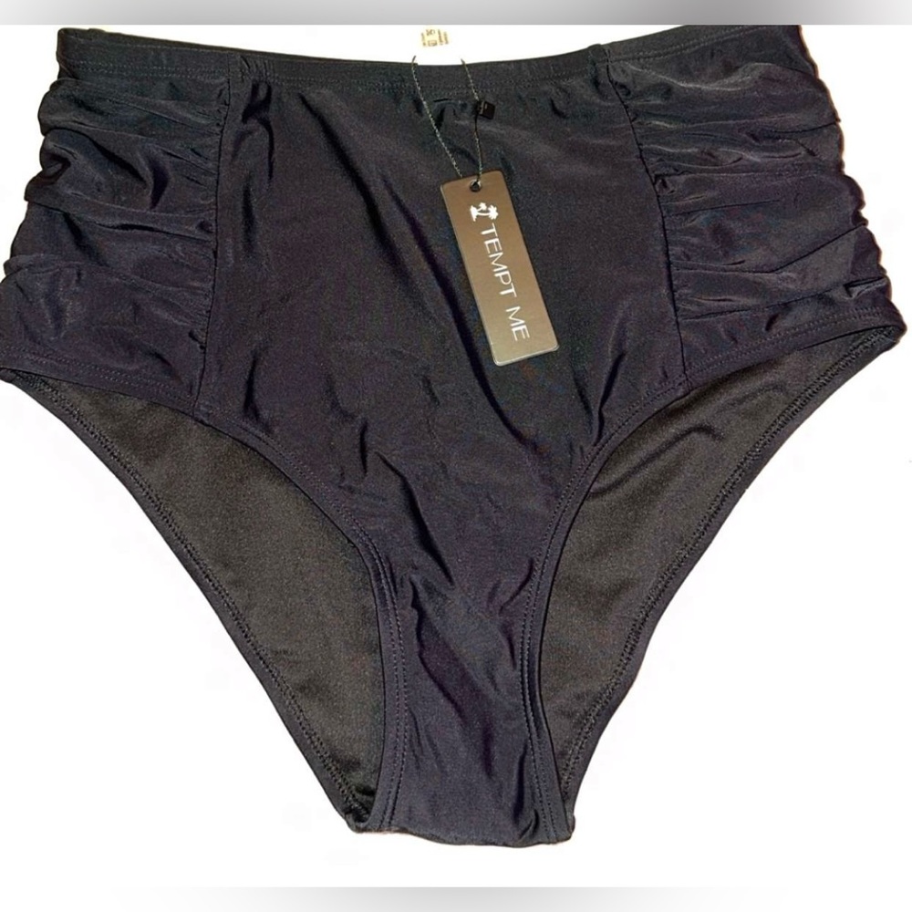 High waisted bikini bottoms